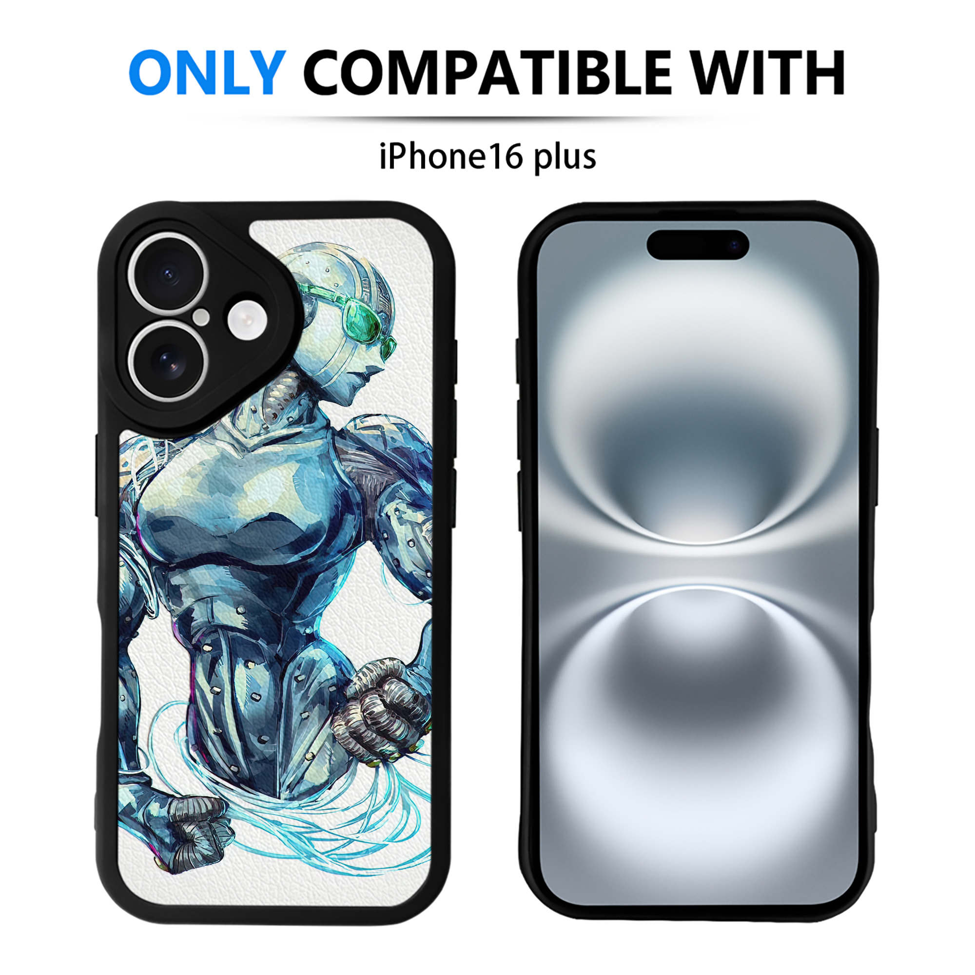 （画像用） ジョジョの奇妙な冒険 JoJo's Bizarre Adventure 【iPhone 16シリーズ対応】シリコンスマホケース（レザー調） 材質：シリコン